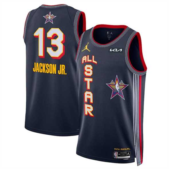 Men%27s 2025 All-Star #13 Jaren Jackson Jr. Navy Stitched Jersey Dzhi